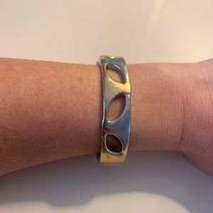 Final Sale! Silver & Gold Stainless Bangle—gently loved